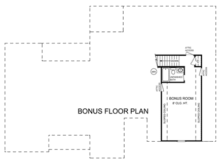 House Plan 59032 Second Level Plan