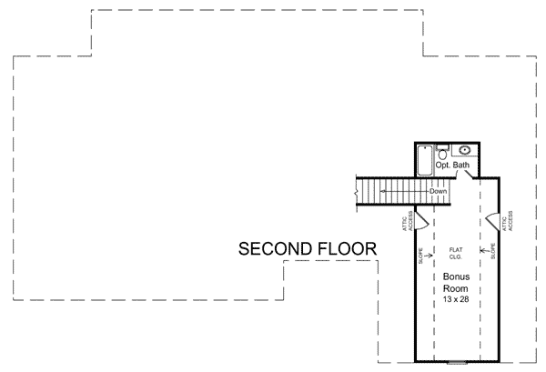 House Plan 59037 Level Three
