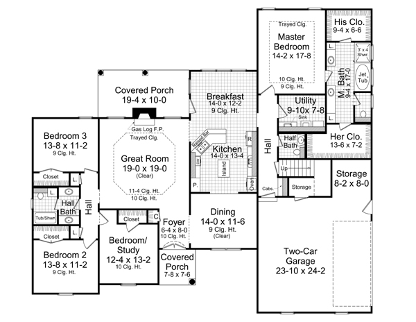 House Plan 59049 Level One