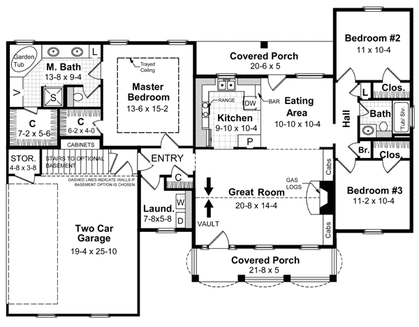 House Plan 59050 Level One