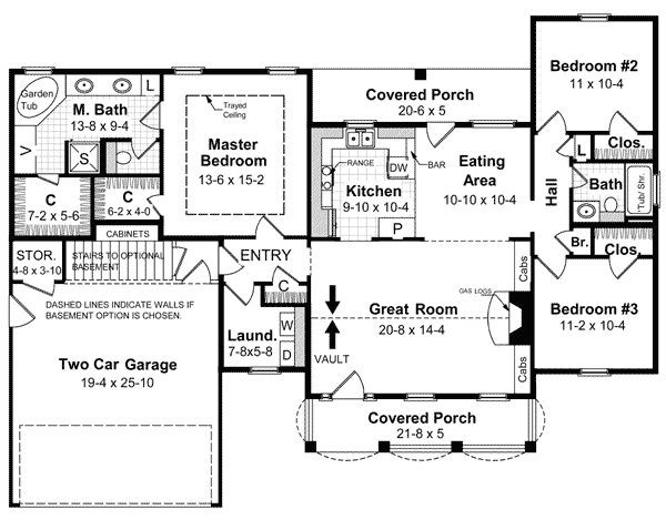 House Plan 59051 Level One