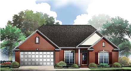 European Traditional Elevation of Plan 59063