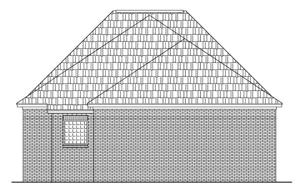 House Plan 59064 Rear Elevation