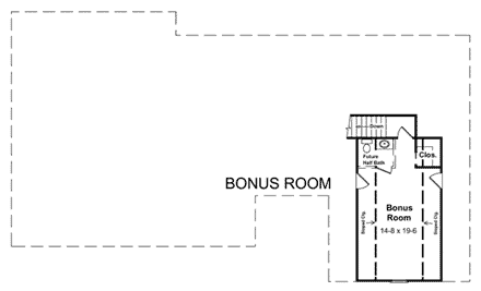 House Plan 59067 Third Level Plan