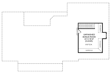 House Plan 59075 Third Level Plan