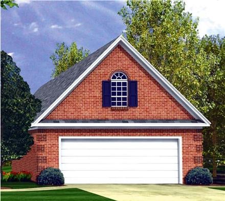 Garage Plan 59076 - 2 Car Garage Elevation