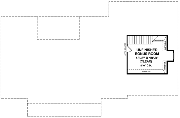 Acadian Colonial European Traditional Level Two of Plan 59079