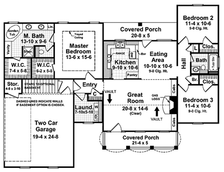 House Plan 59080 First Level Plan