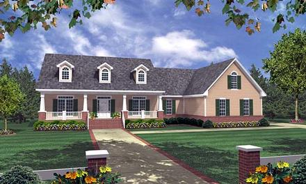 Craftsman Ranch Traditional Elevation of Plan 59089