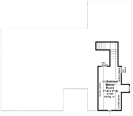 House Plan 59104 Second Level Plan