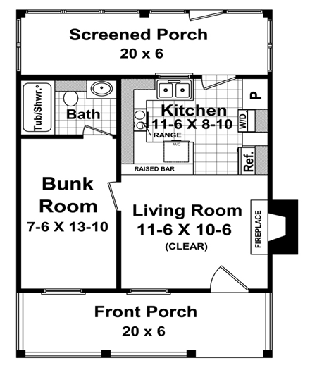 House Plan 59109 First Level Plan