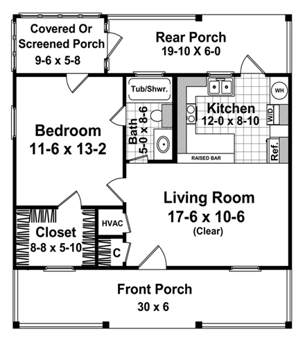 House Plan 59110 First Level Plan