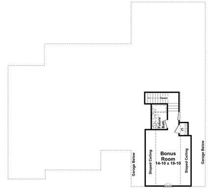 House Plan 59112 Second Level Plan