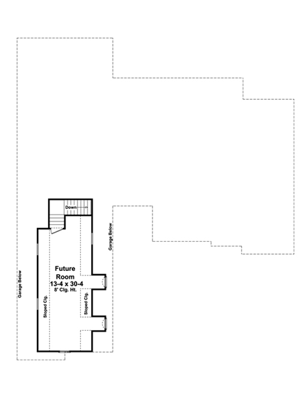 House Plan 59113 Second Level Plan