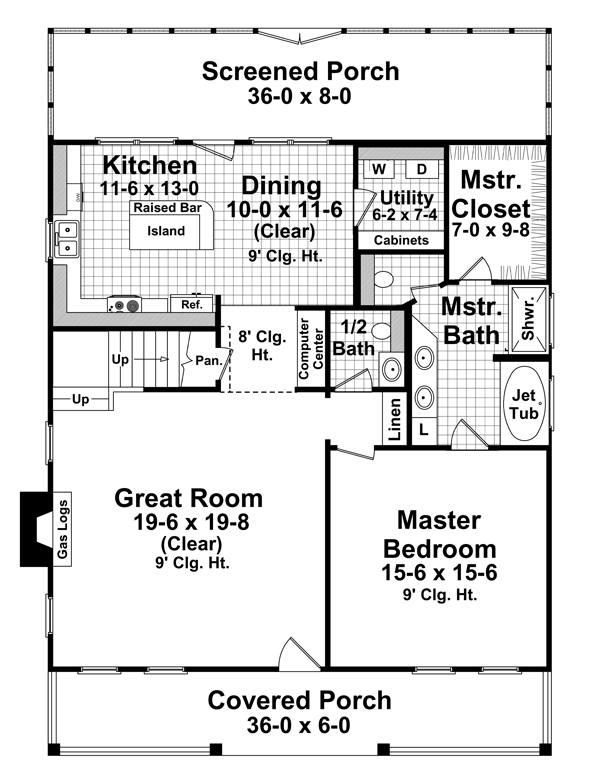 House Plan 59124 Level One