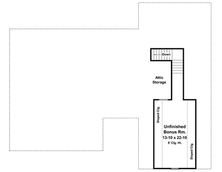 House Plan 59125 Second Level Plan