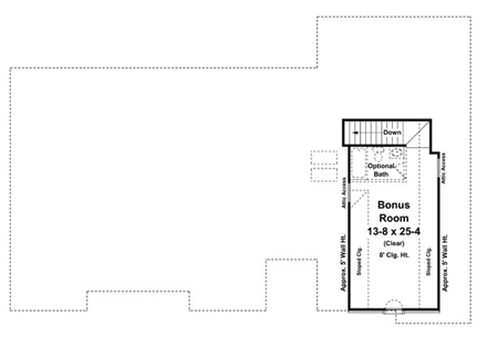 House Plan 59128 Second Level Plan