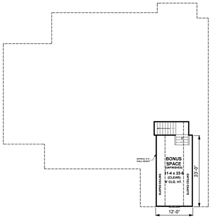 House Plan 59131 Second Level Plan