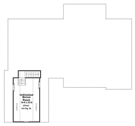 House Plan 59137 Second Level Plan