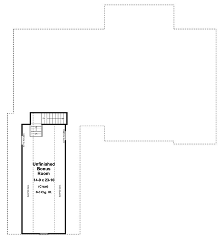 House Plan 59140 Second Level Plan