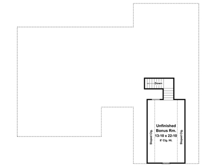 House Plan 59142 Second Level Plan