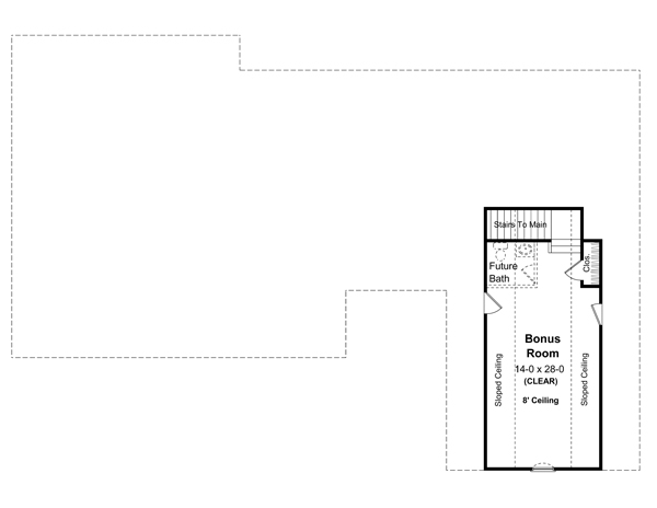 Country European Farmhouse Southern Level Two of Plan 59150