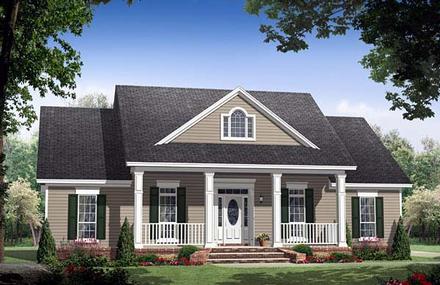 Country Ranch Traditional Elevation of Plan 59155