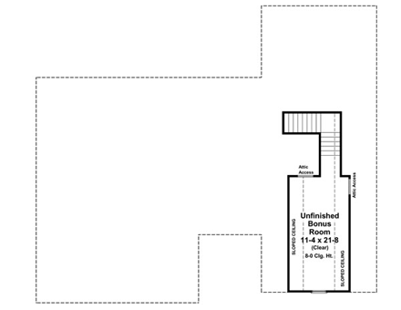 House Plan 59165 Second Level Plan