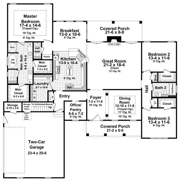 Country European French Country Traditional Level One of Plan 59171