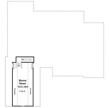 House Plan 59187 Second Level Plan