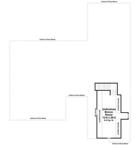 House Plan 59188 Second Level Plan