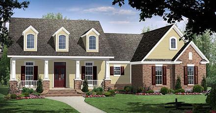 Country Craftsman European Traditional Elevation of Plan 59188