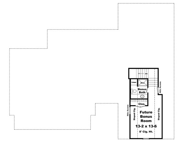 Bungalow Craftsman Level Two of Plan 59192