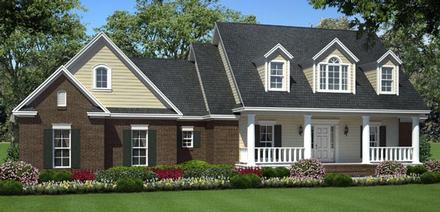 Country Southern Traditional Elevation of Plan 59200