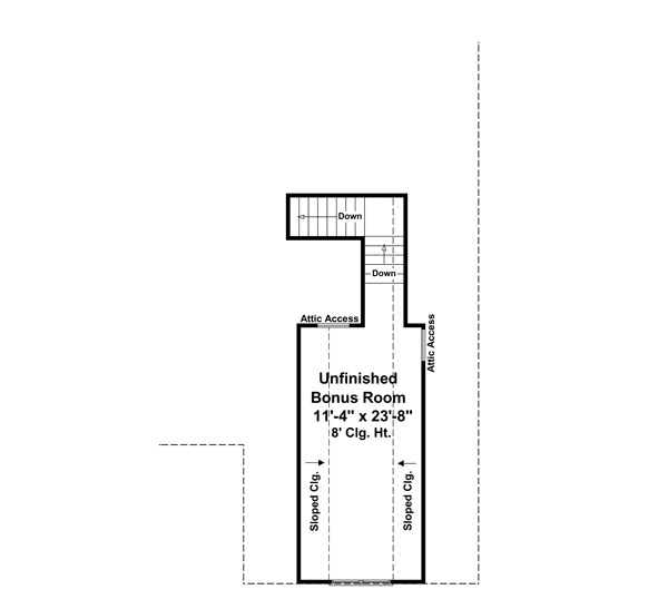 Bungalow Craftsman Traditional Level Two of Plan 59201