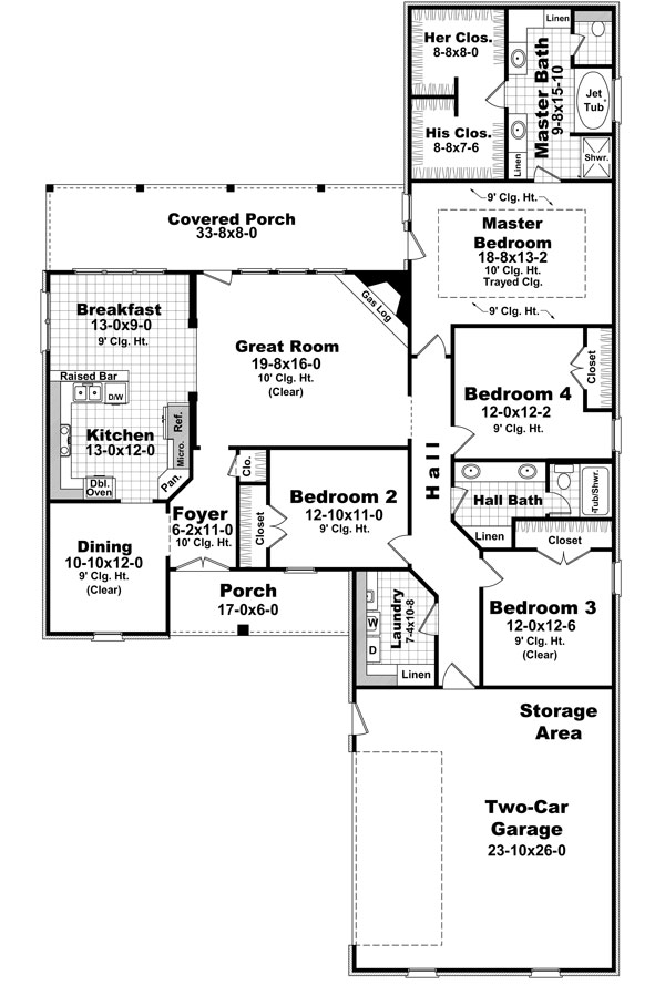 Country European French Country Traditional Level One of Plan 59204