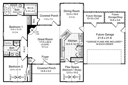 House Plan 59209 First Level Plan