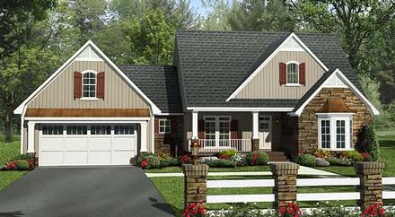 Craftsman European French Country Southern Traditional Elevation of Plan 59213