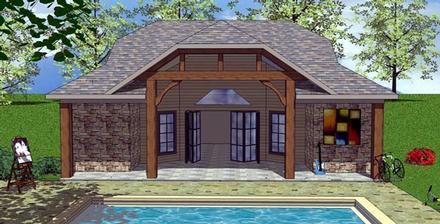 Cottage Craftsman Elevation of Plan 59316