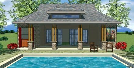 Cottage Craftsman Elevation of Plan 59317