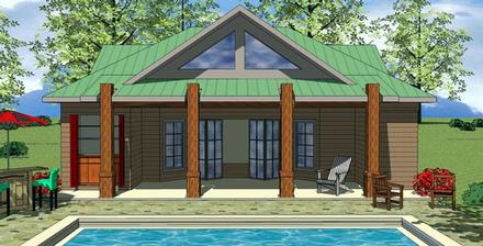 Cottage Craftsman Elevation of Plan 59319