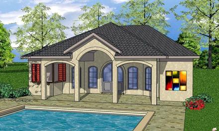 Cottage Craftsman Elevation of Plan 59341