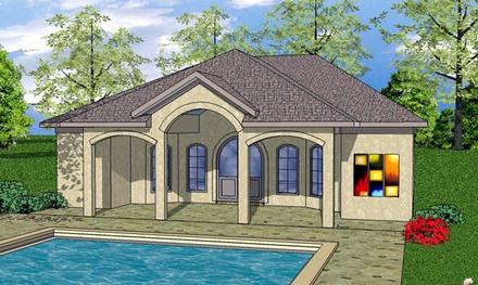 Cottage Craftsman Elevation of Plan 59345