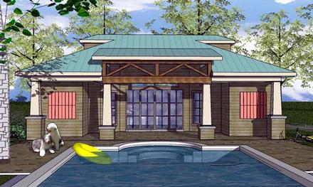 Cottage Craftsman Elevation of Plan 59355