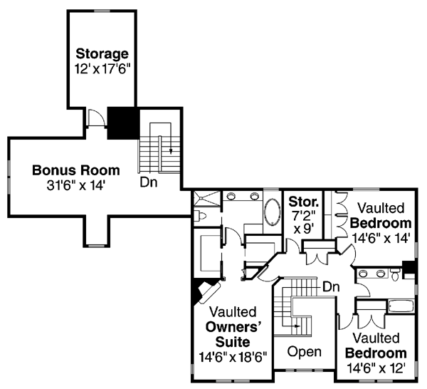 Country Florida Traditional Level Two of Plan 59413