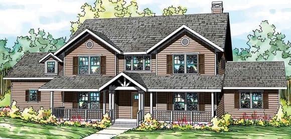 House Plan 59413 Elevation