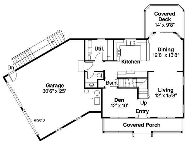 Cape Cod Colonial Cottage Country Level One of Plan 59416