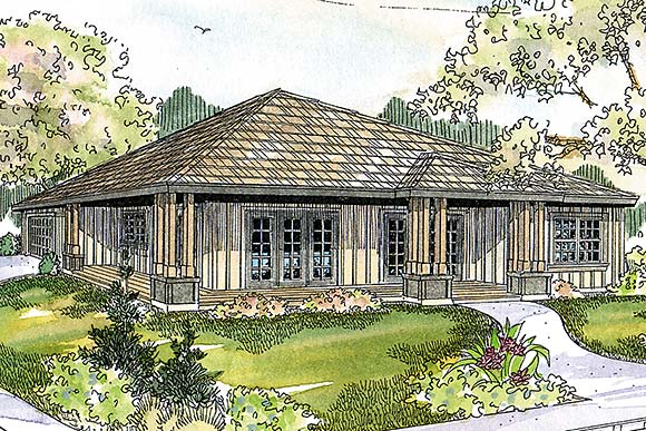 House Plan 59420 Elevation