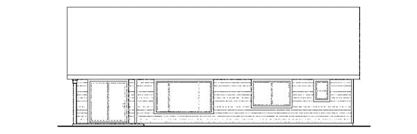 Cottage Country Craftsman European Rear Elevation of Plan 59426