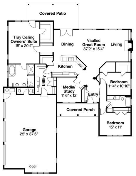 European Traditional Level One of Plan 59435